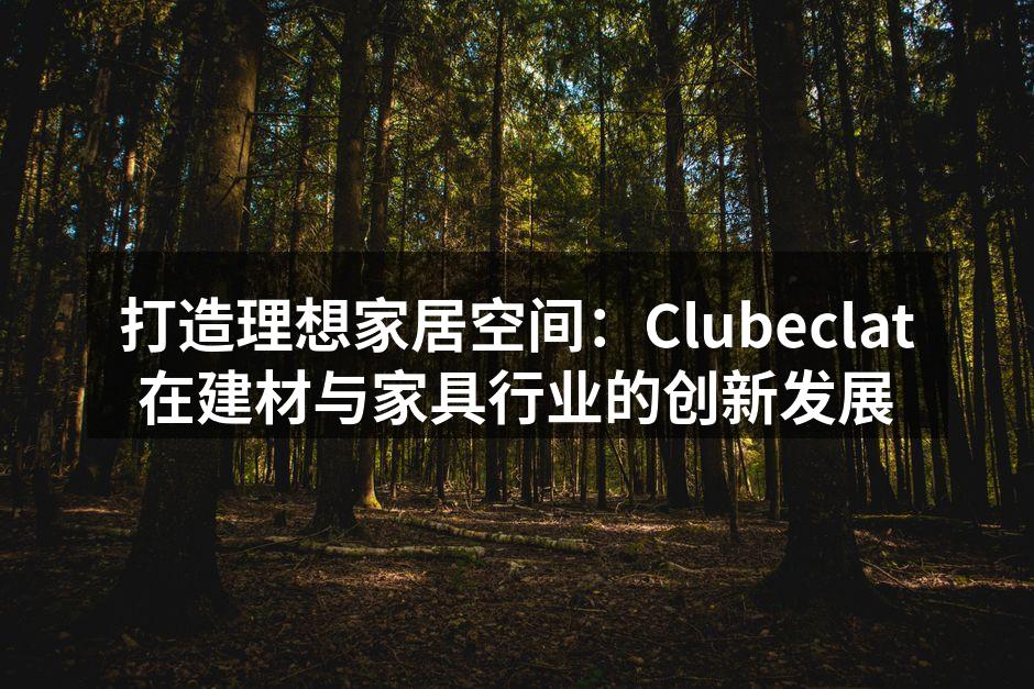 打造理想家居空间：Clubeclat在建材与家具行业的创新发展